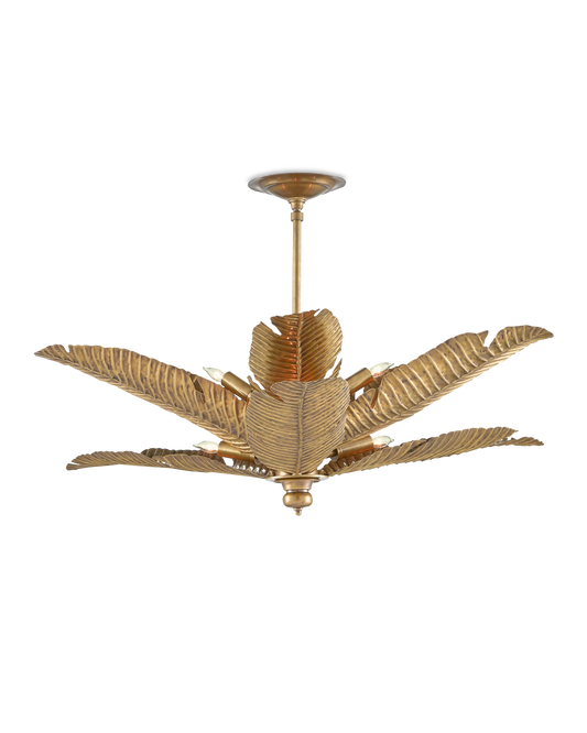 Tropical Gold Semi-Flush Mount