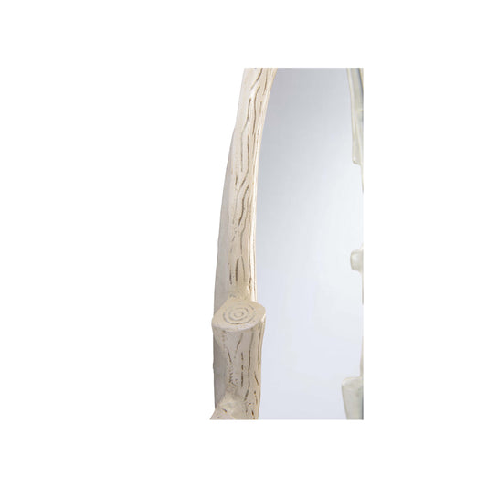 Timber Oval Mirror