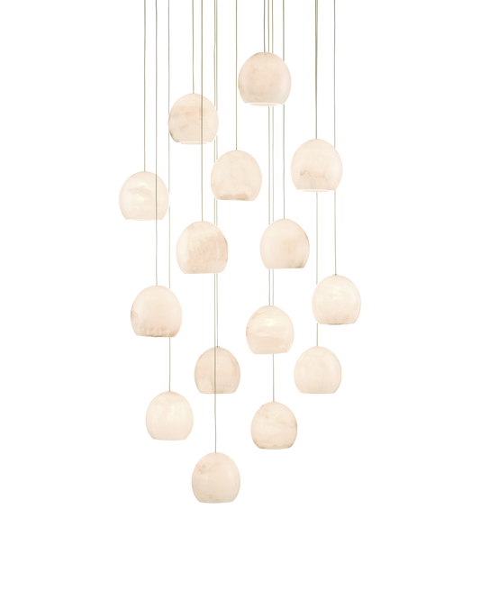 Lazio 15-Light Round Multi-Drop Pendant
