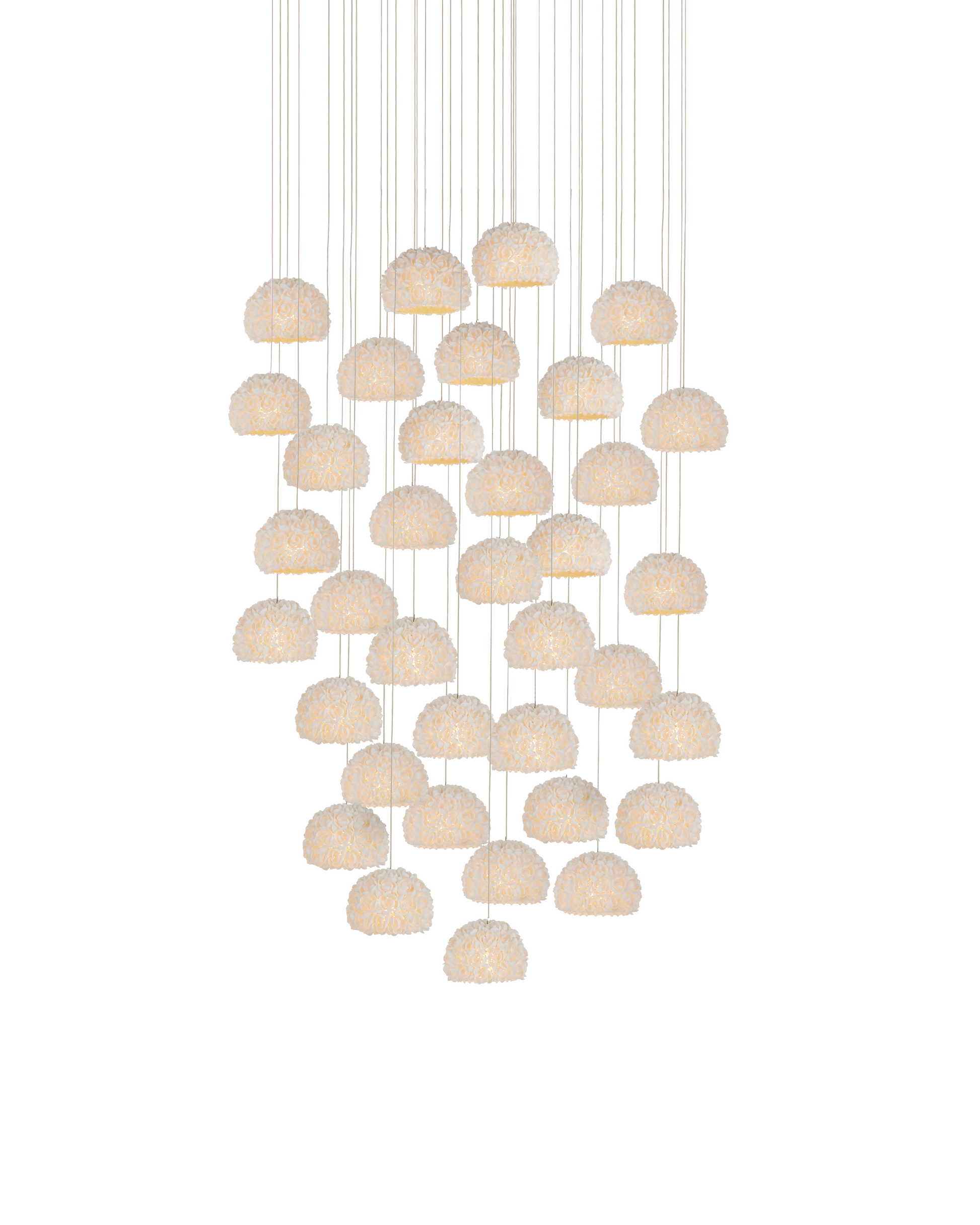 Virtu 36-Light Round Multi-Drop Pendant
