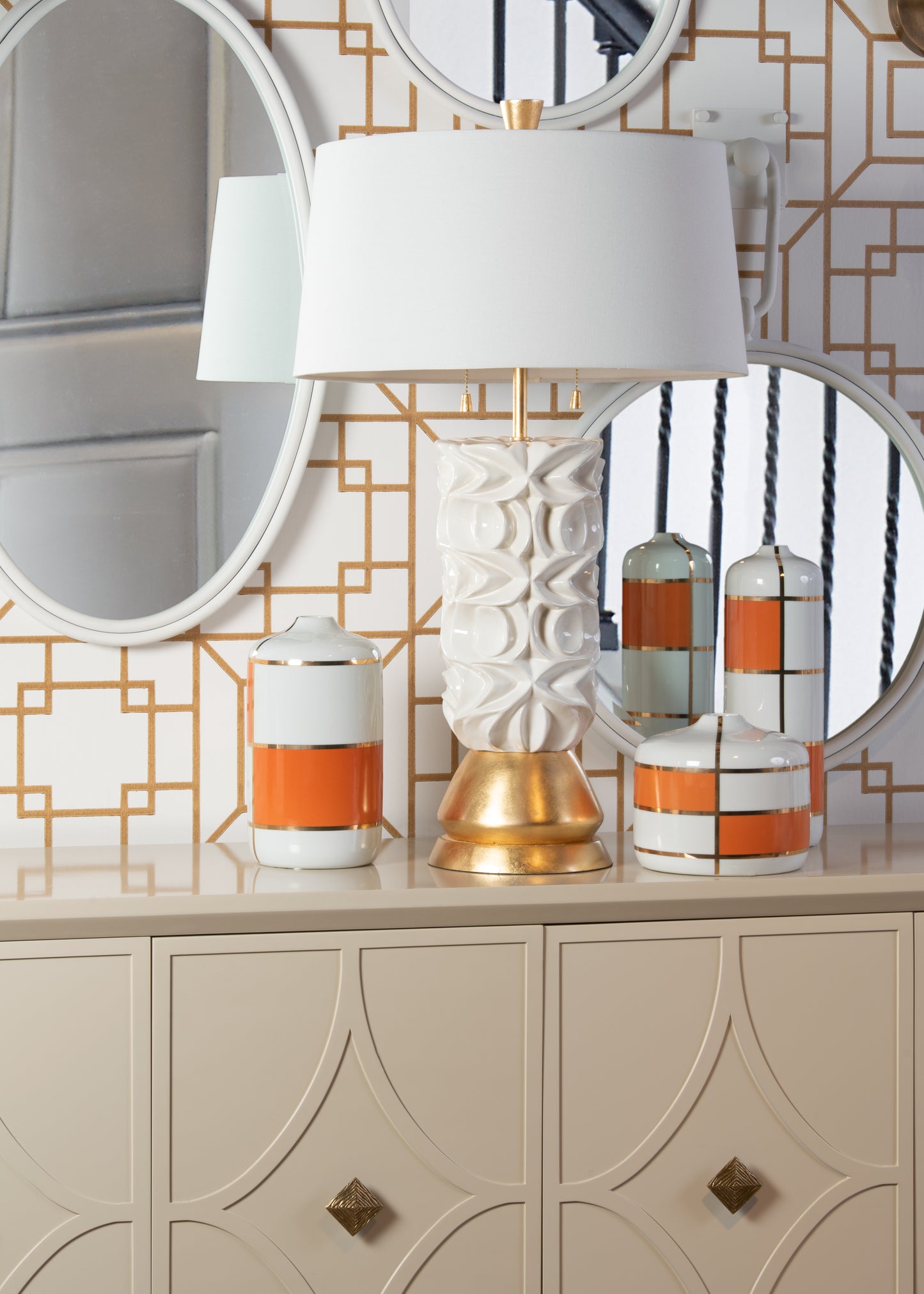 Tobago Mirror - White