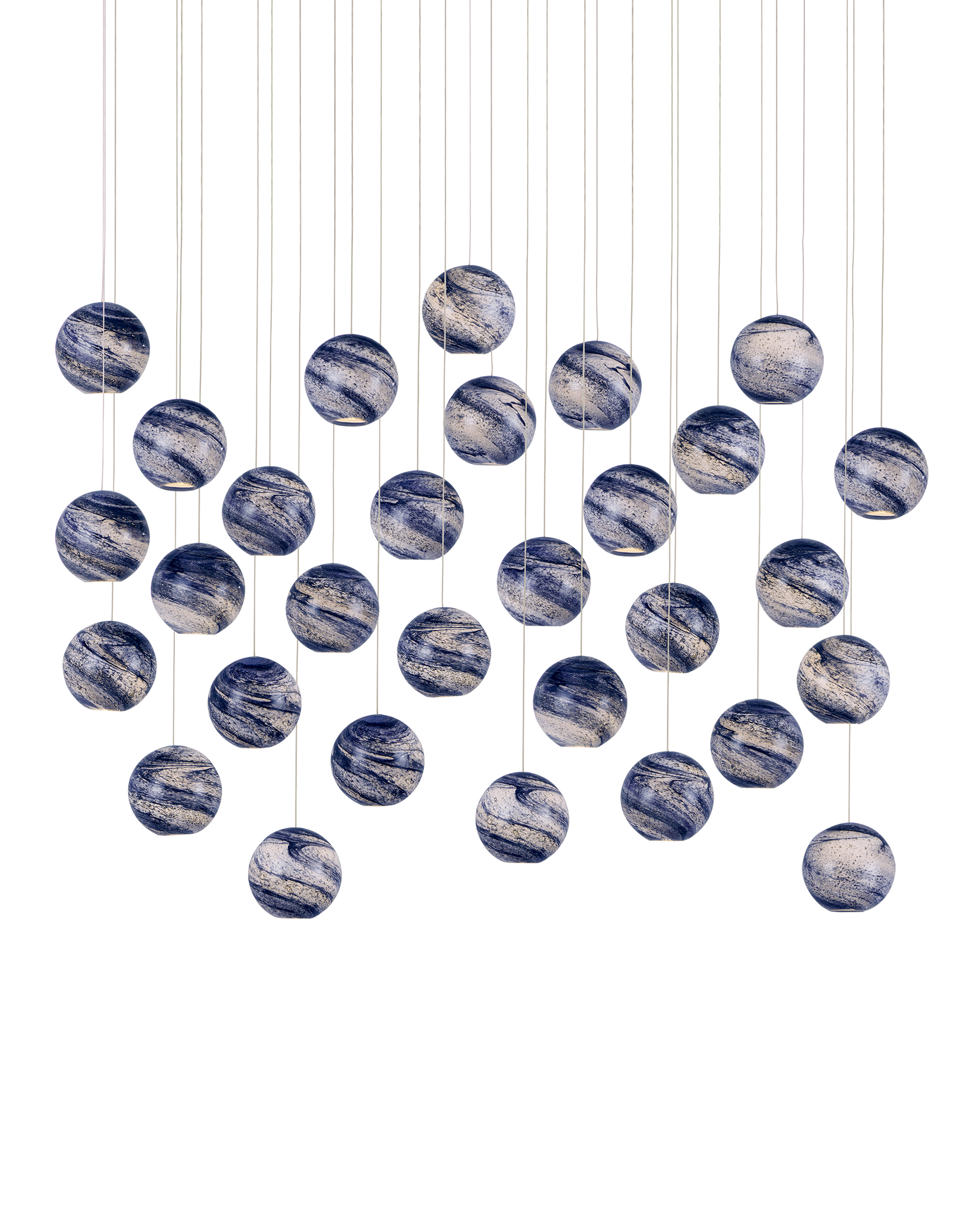 Palatino 30-Light Linear Multi-Drop Pendant