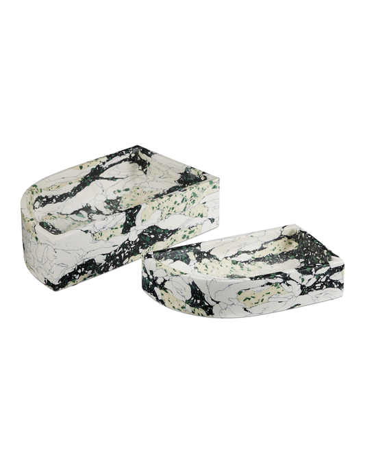 Fossey Asymmetrical Tray Set of 2