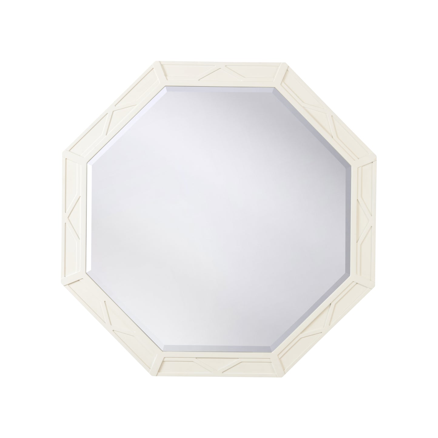 Dahlia Hexagon Mirror - White