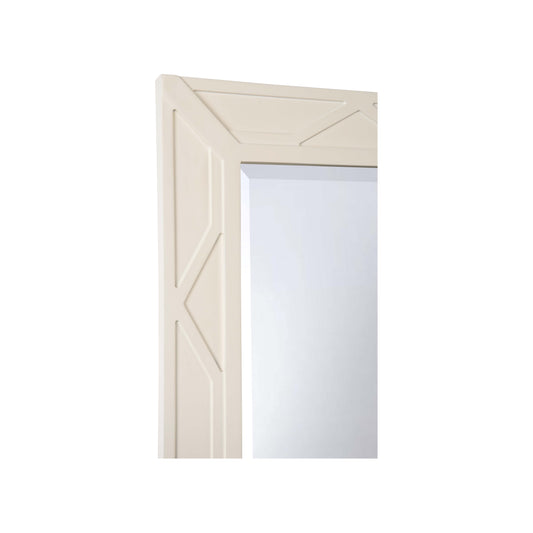 Dahlia Rectangle Mirror - White