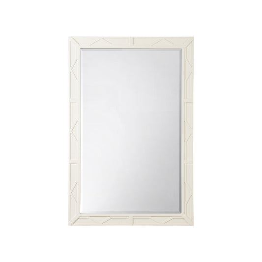 Dahlia Rectangle Mirror - White