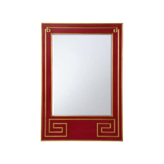 Greek Hall Mirror - Red