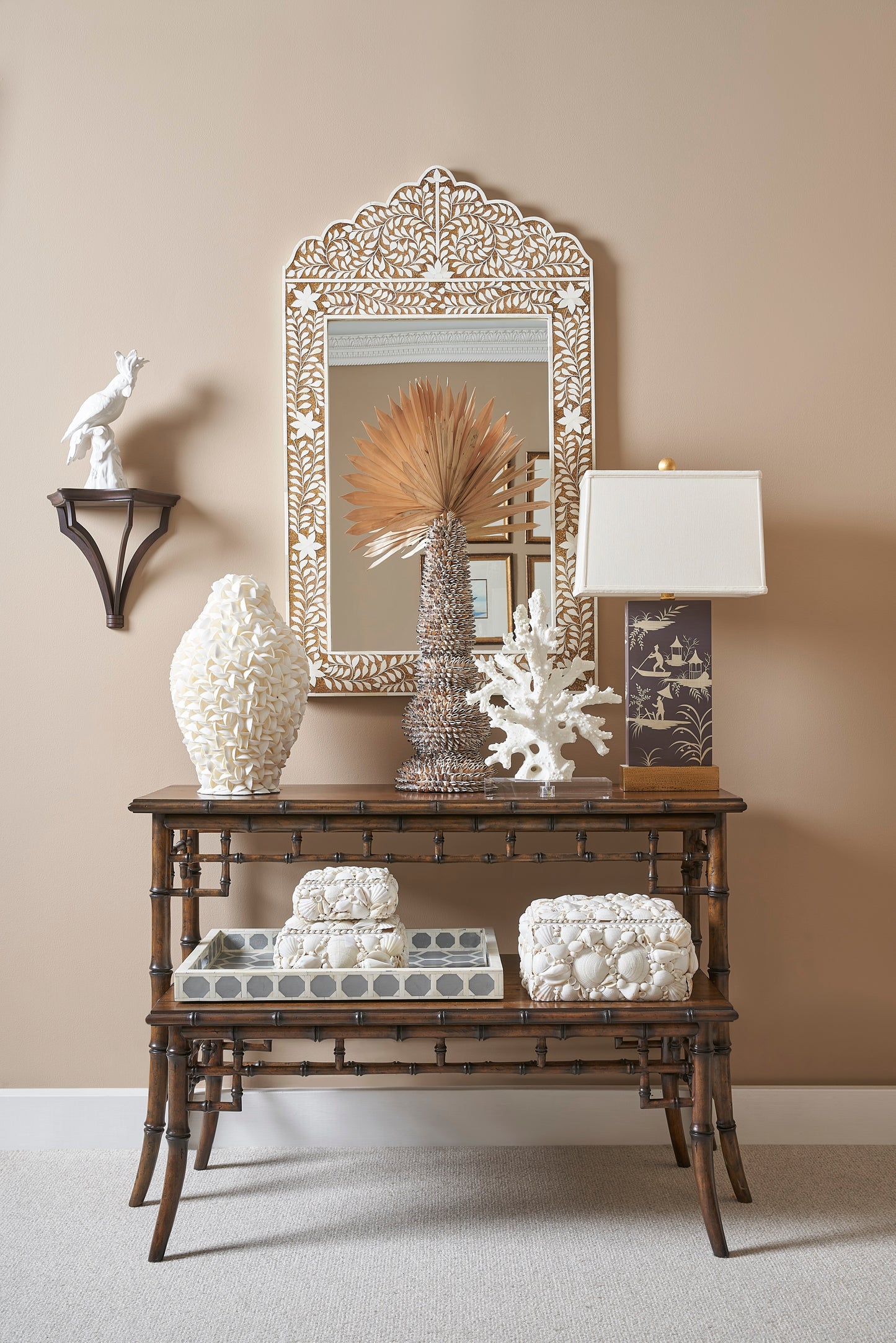 Crown Mirror - Brown