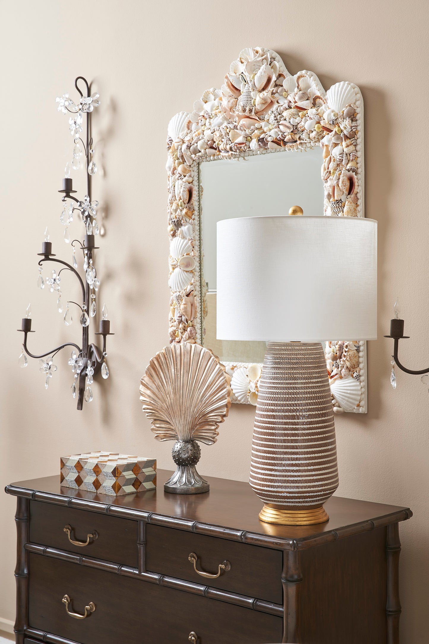 Shell Square Mirror