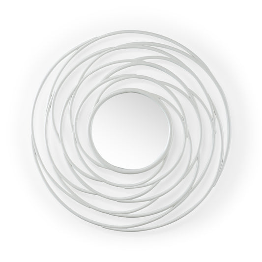 Swirl Mirror - White