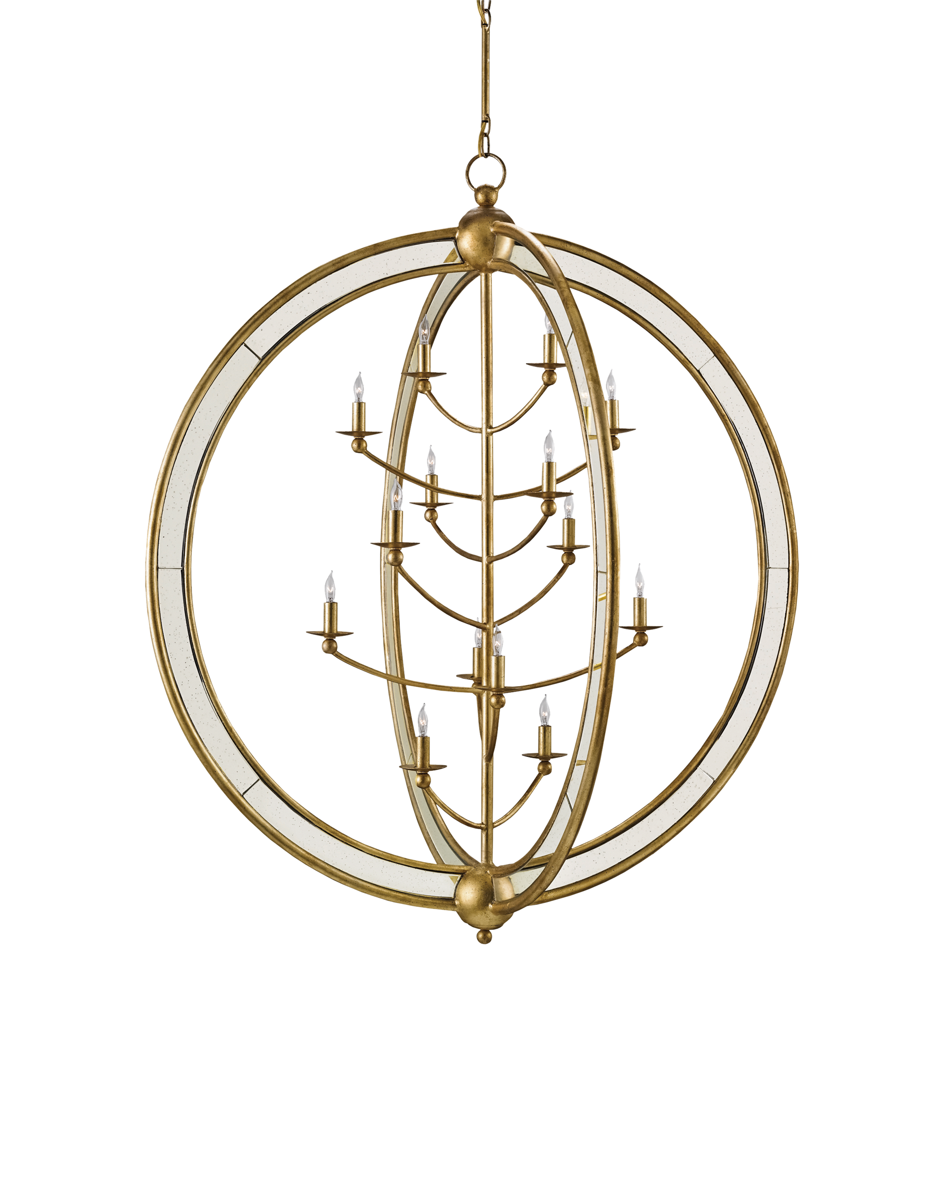 Aphrodite Gold Orb Chandelier
