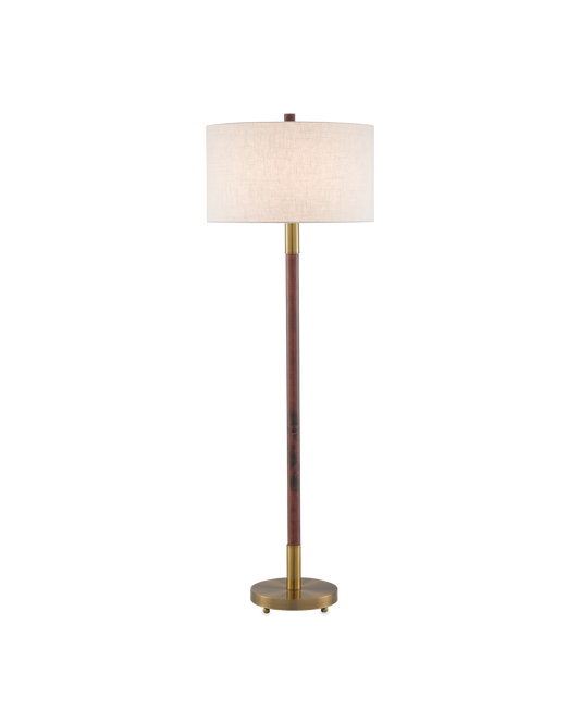 Bravo Mahogany Floor Lamp