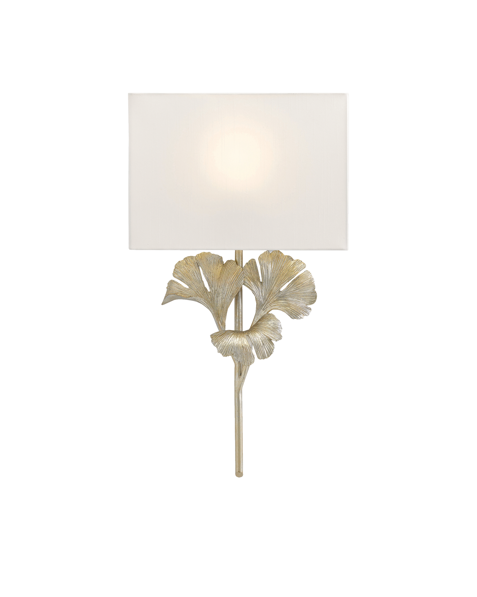 Gingko Silver Wall Sconce
