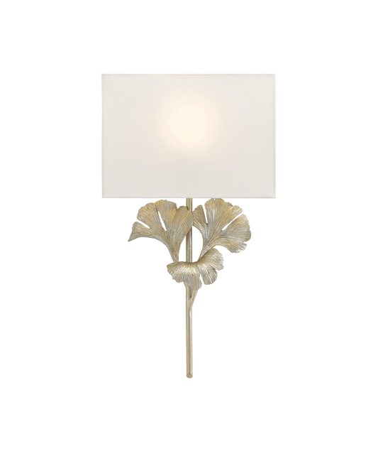 Gingko Silver Wall Sconce