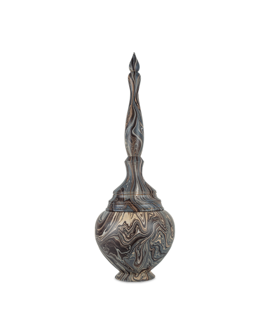 Marbleized Tall Turret Box