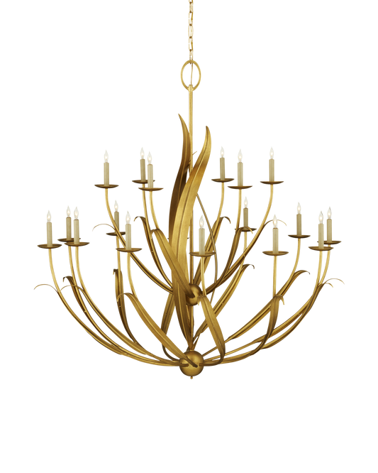 Menefee Large Gold Chandelier