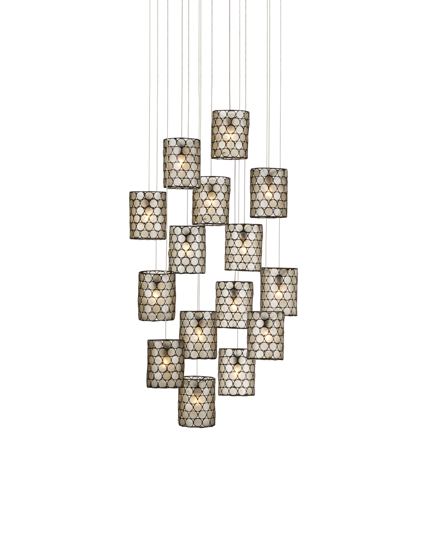 Regatta 15-Light Round Multi-Drop Pendant