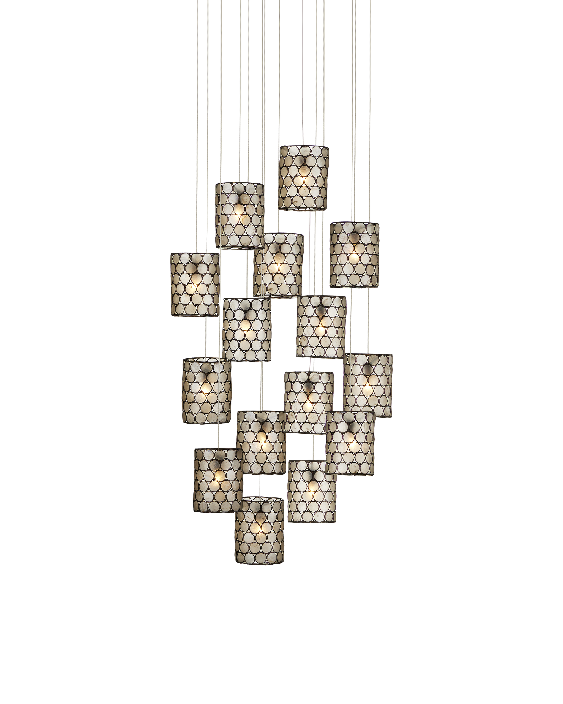 Regatta 15-Light Round Multi-Drop Pendant