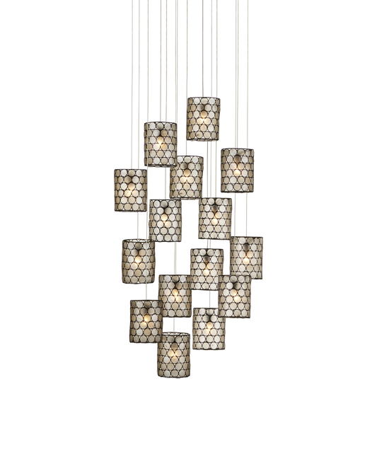 Regatta 15-Light Round Multi-Drop Pendant