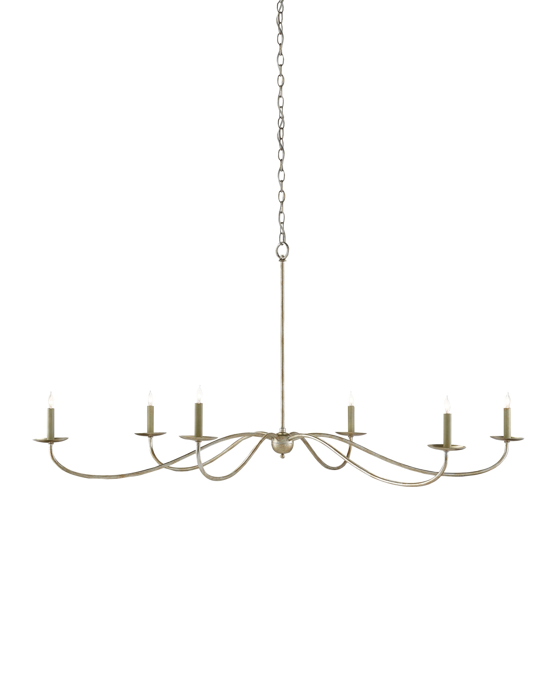 Saxon Large Silver Chandelier