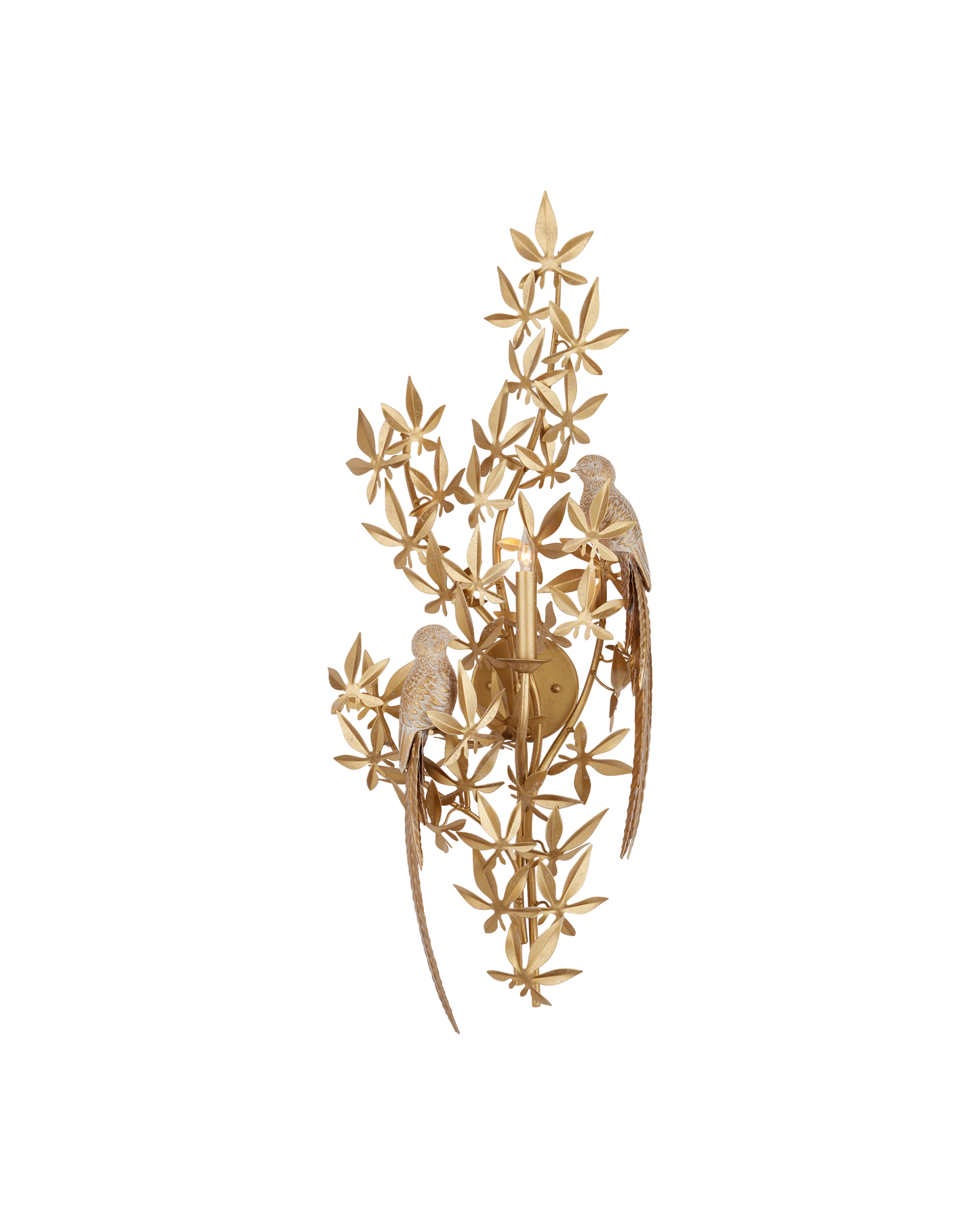 Aviary Gold Wall Sconce, Right
