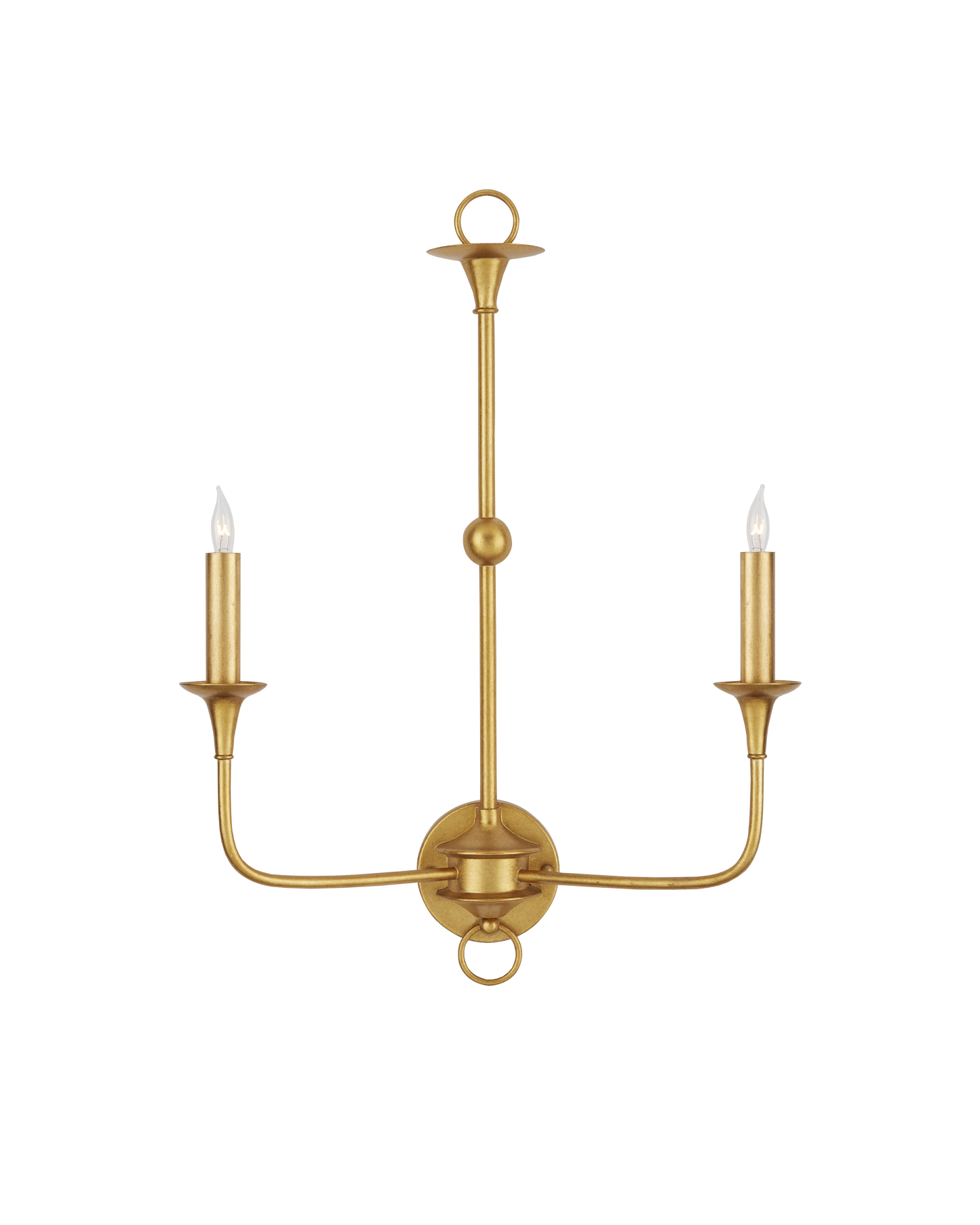 Nottaway Gold Double-Light Wall Sconce