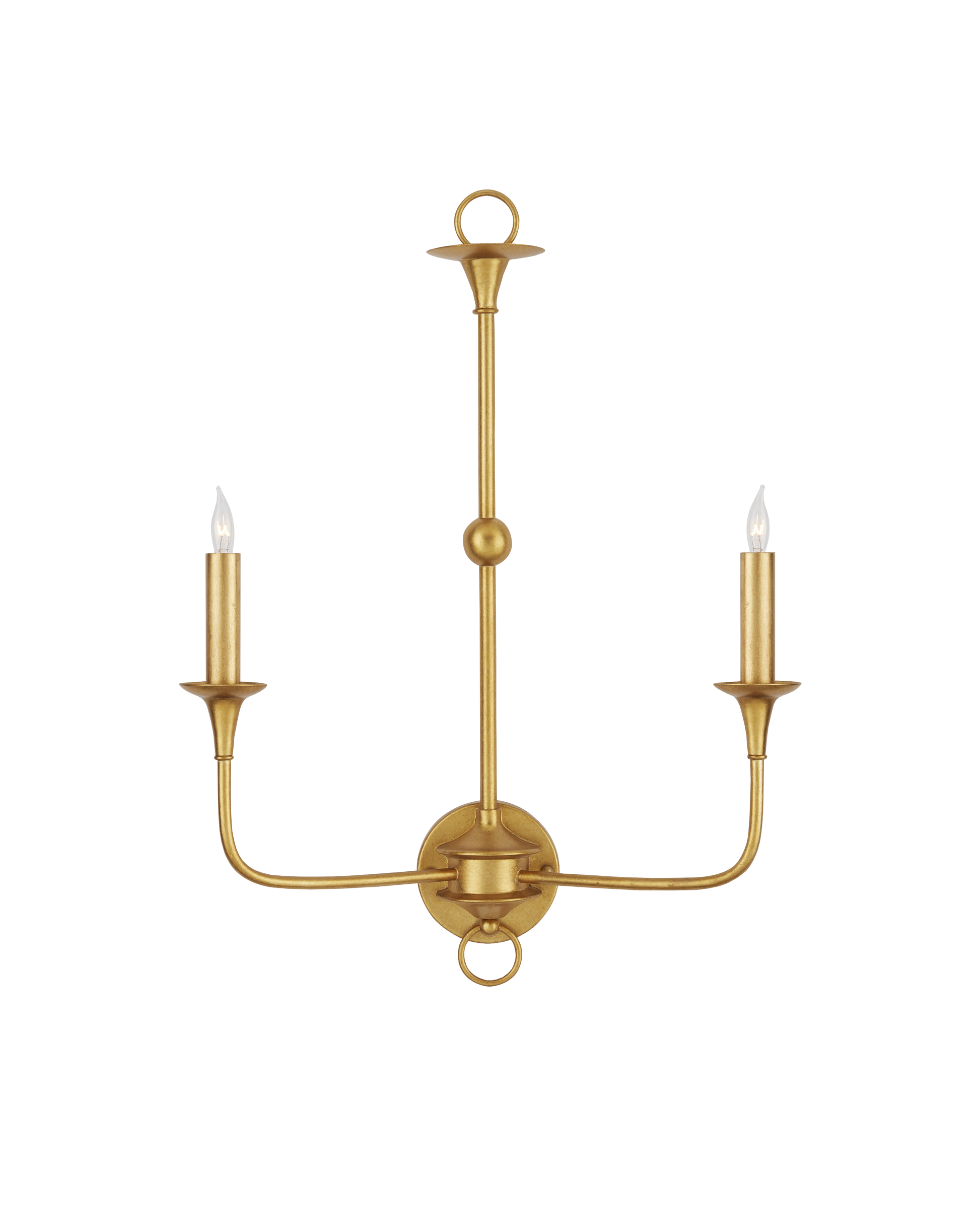 Nottaway Gold Double-Light Wall Sconce
