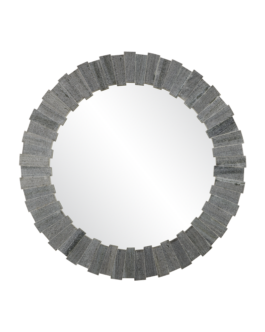Dario Round Gray Mirror