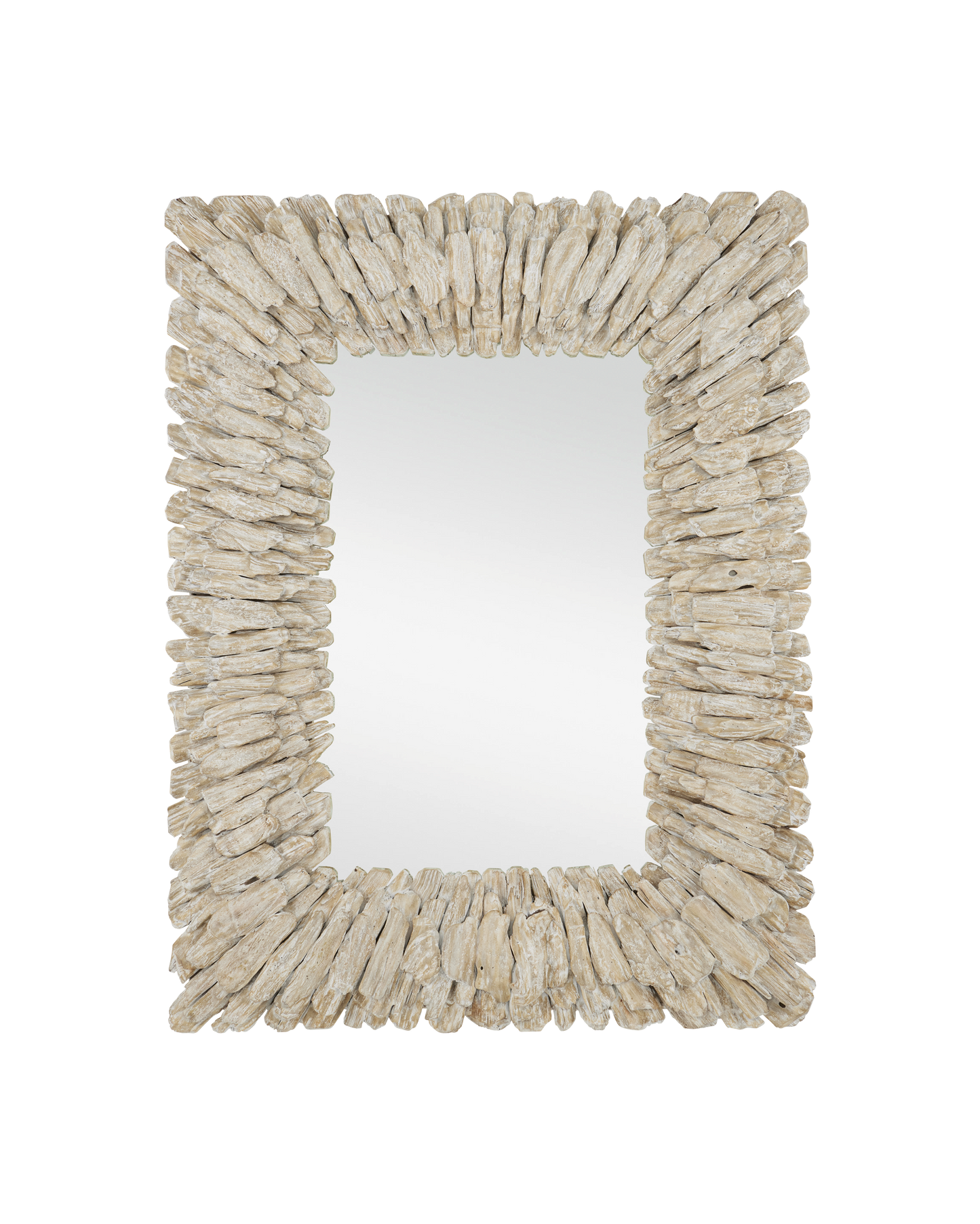 Beachhead Whitewash Rectangular Mirror