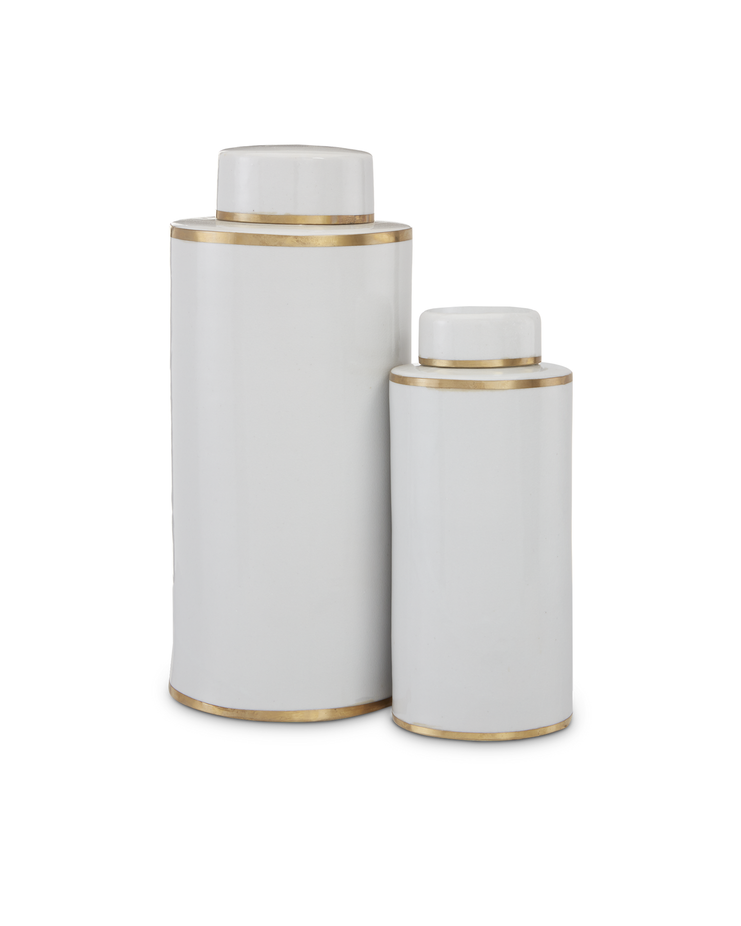 Ivory Tea Canister Set of 2