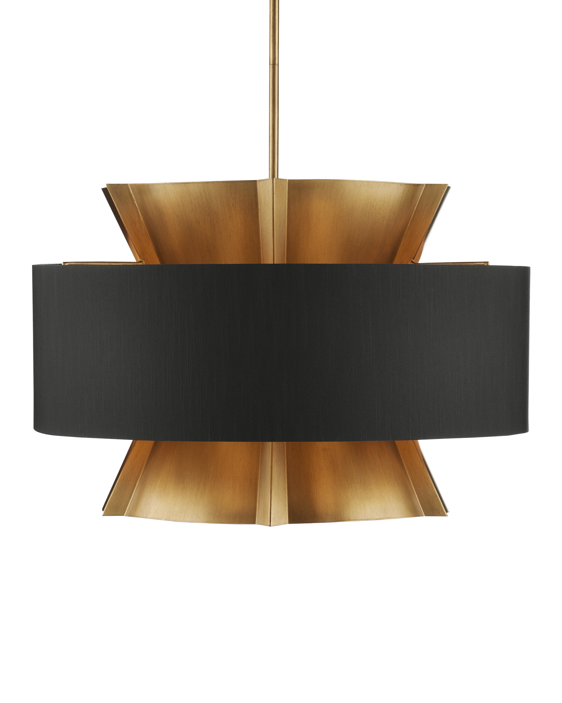 Oxenwood Brass & Black Chandelier