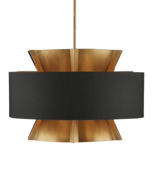 Oxenwood Brass & Black Chandelier