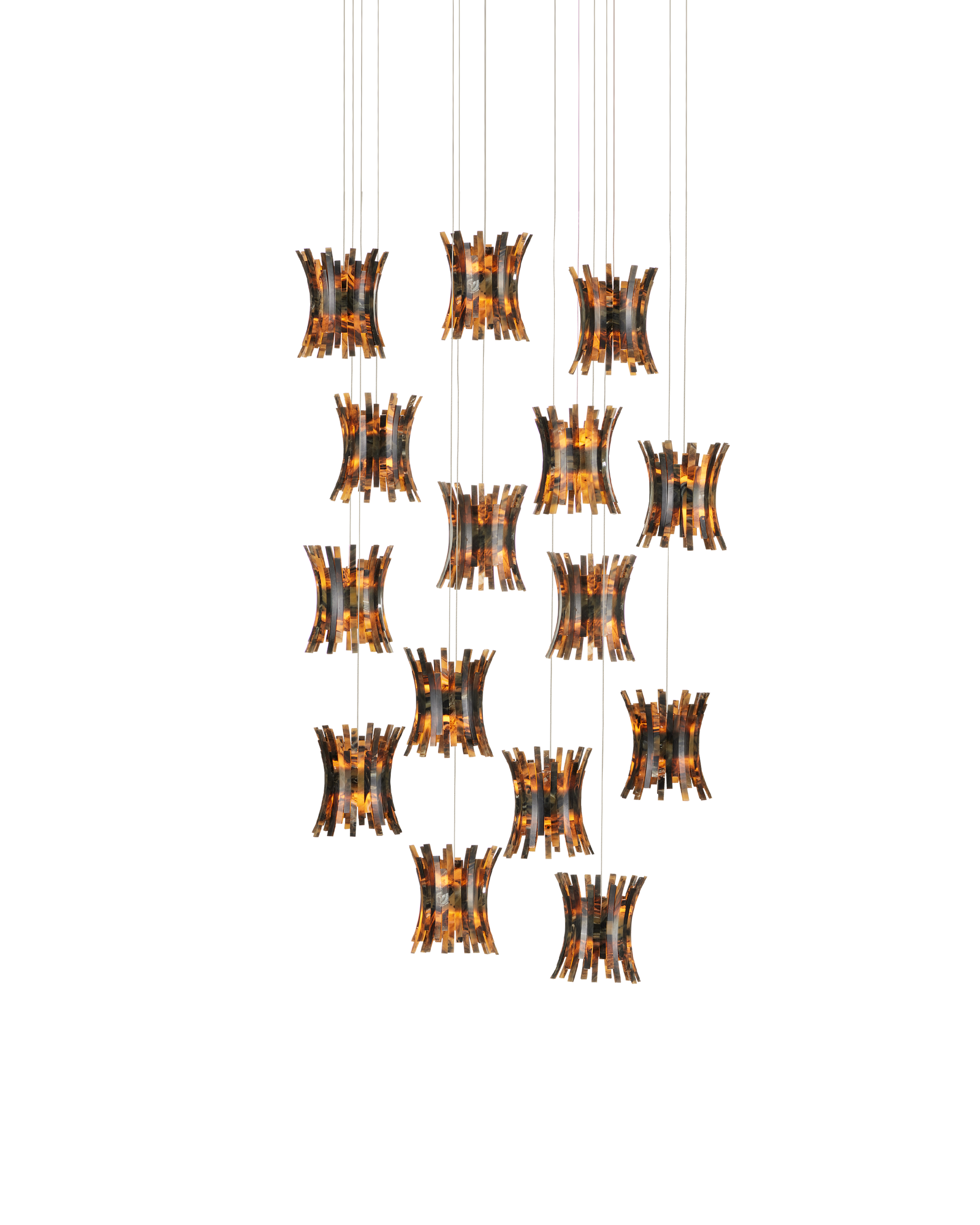 Alsop 15-Light Round Multi-Drop Pendant