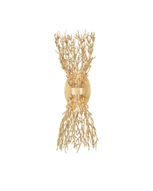 Sea Fan Gold Wall Sconce