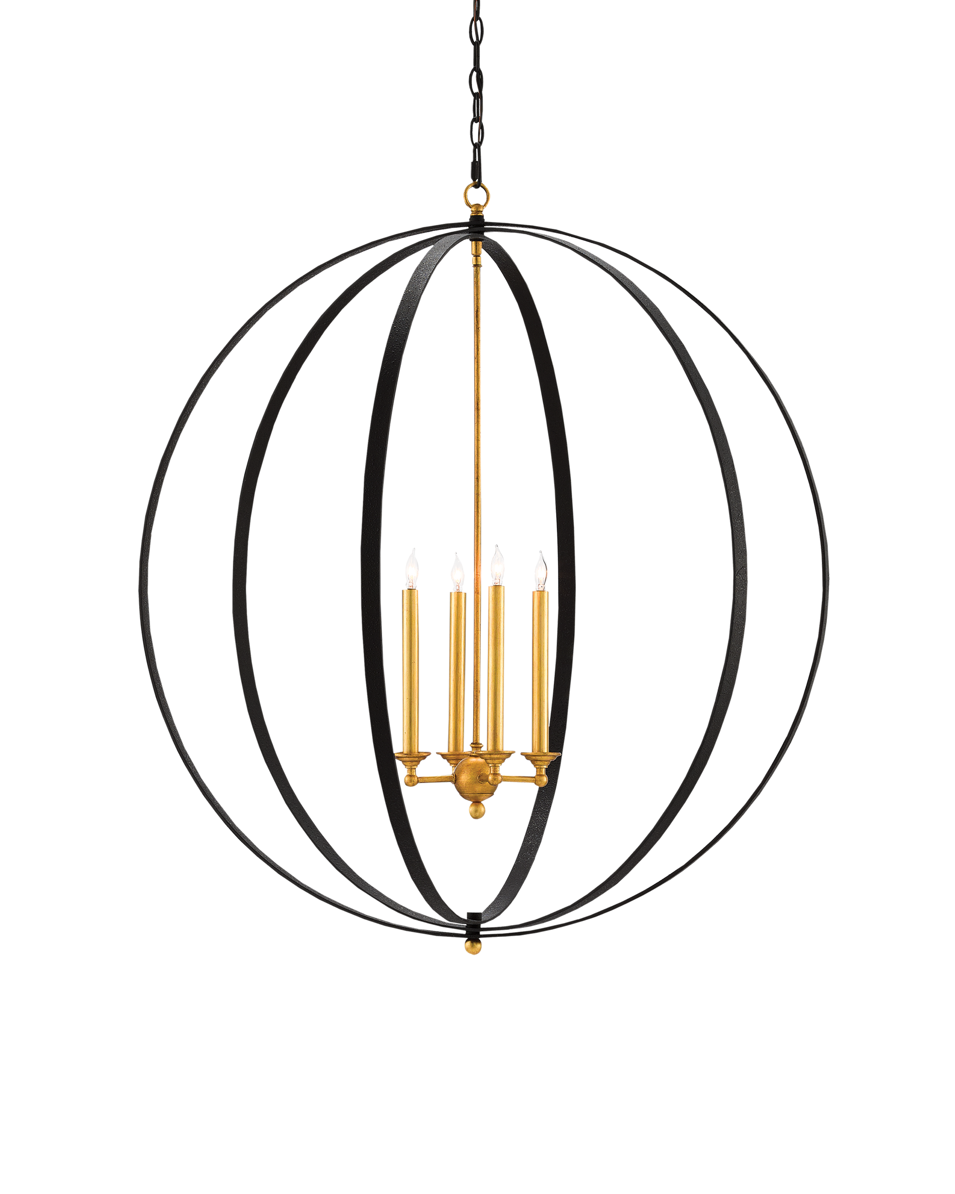 Ogden Black Orb Chandelier