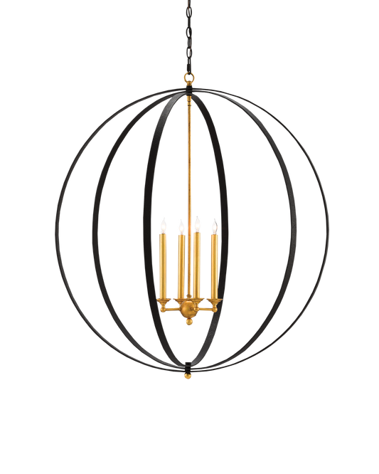Ogden Black Orb Chandelier