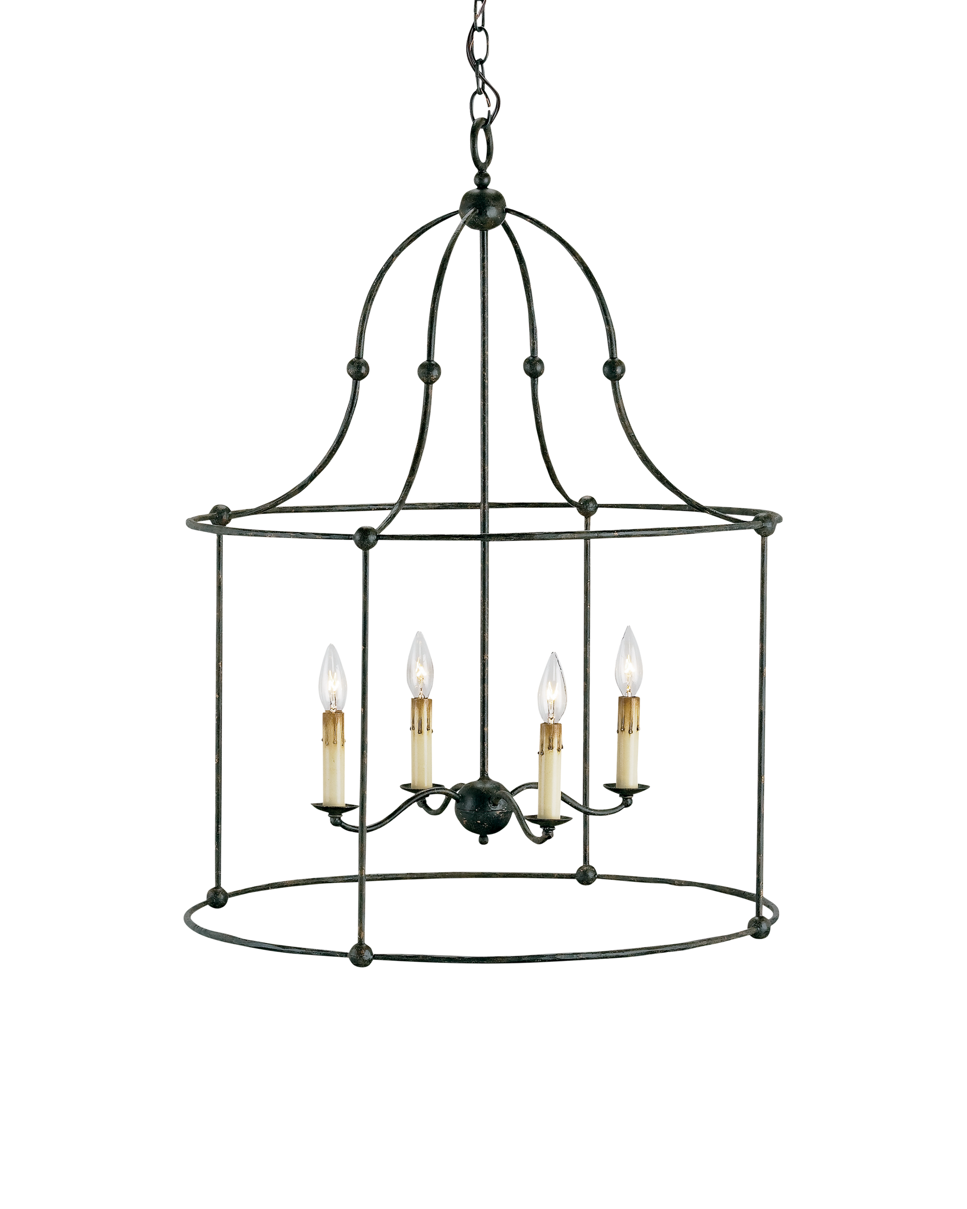 Fitzjames Large Black Lantern