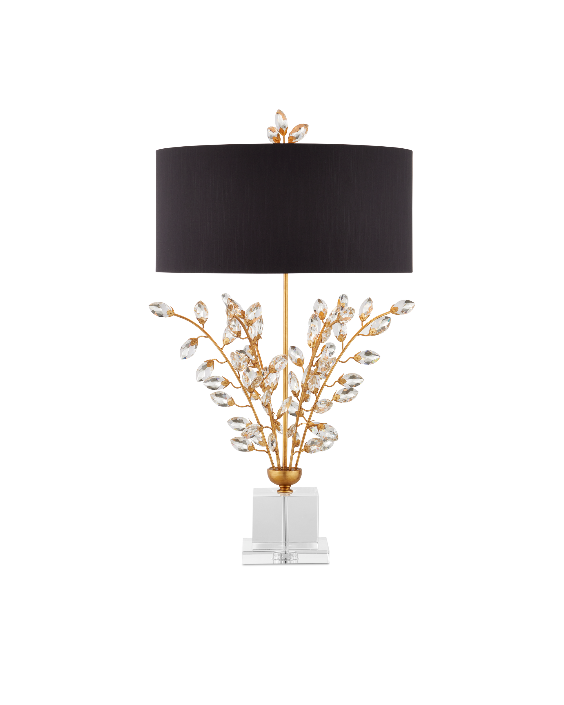 Forget-Me-Not Gold Table Lamp
