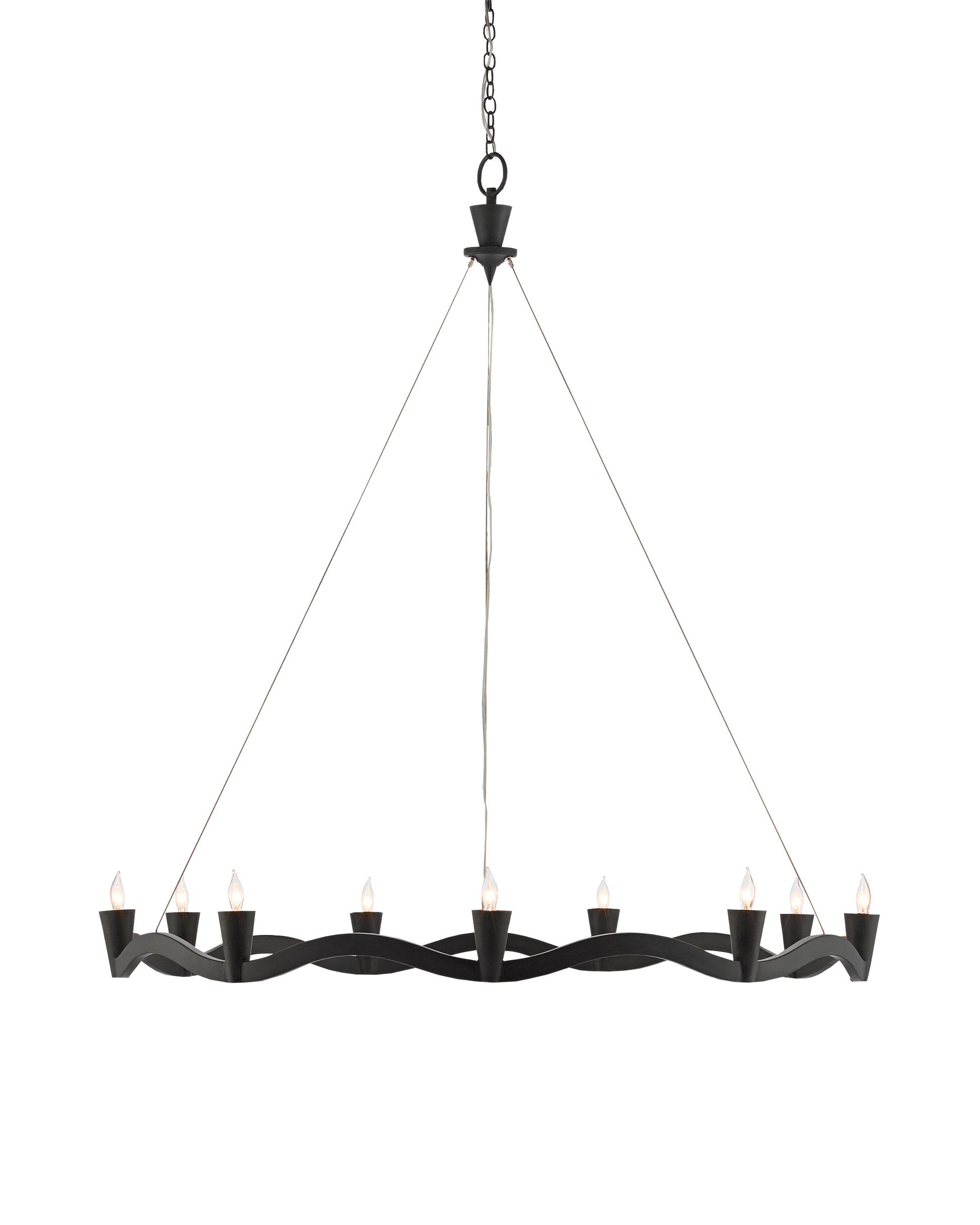 Serpentina Black Chandelier