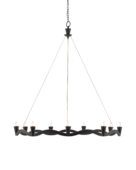 Serpentina Black Chandelier