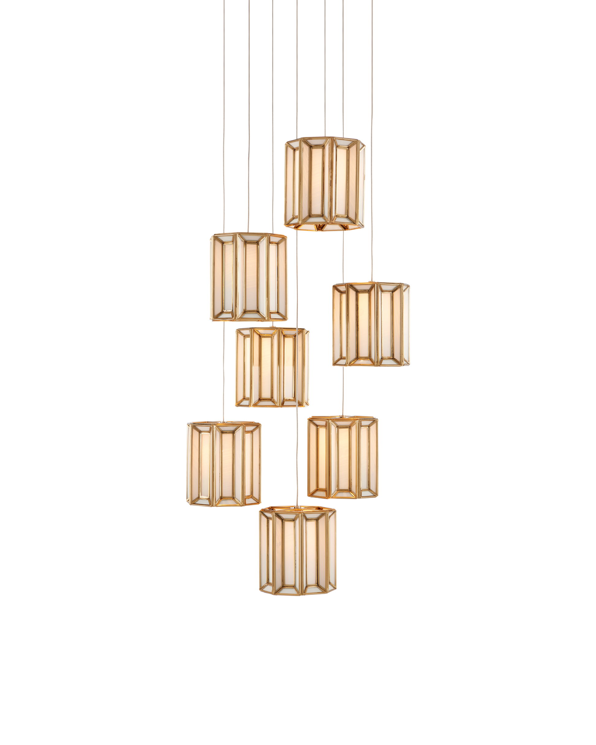 Daze 7-Light Round Multi-Drop Pendant