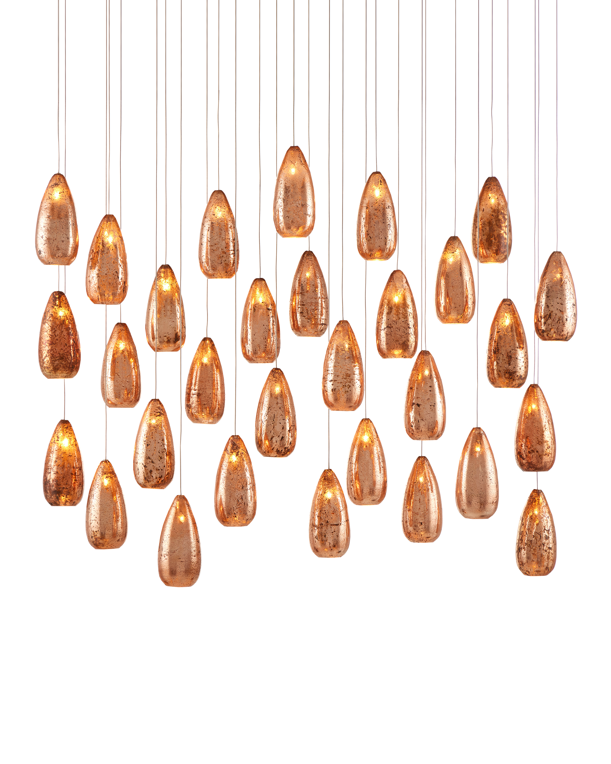 Rame 30-Light Linear Multi-Drop Pendant