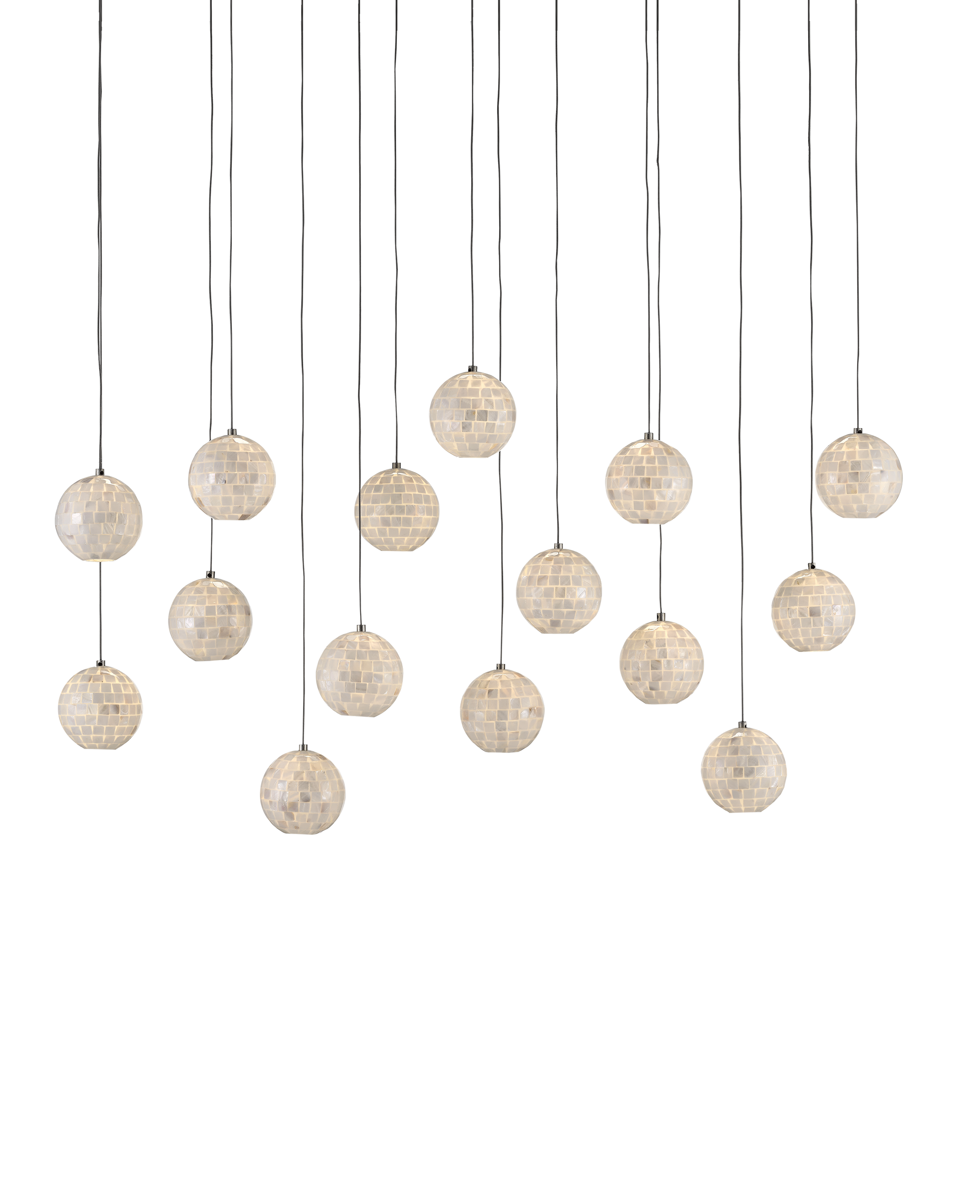 Finhorn 15-Light Linear Multi-Drop Pendant