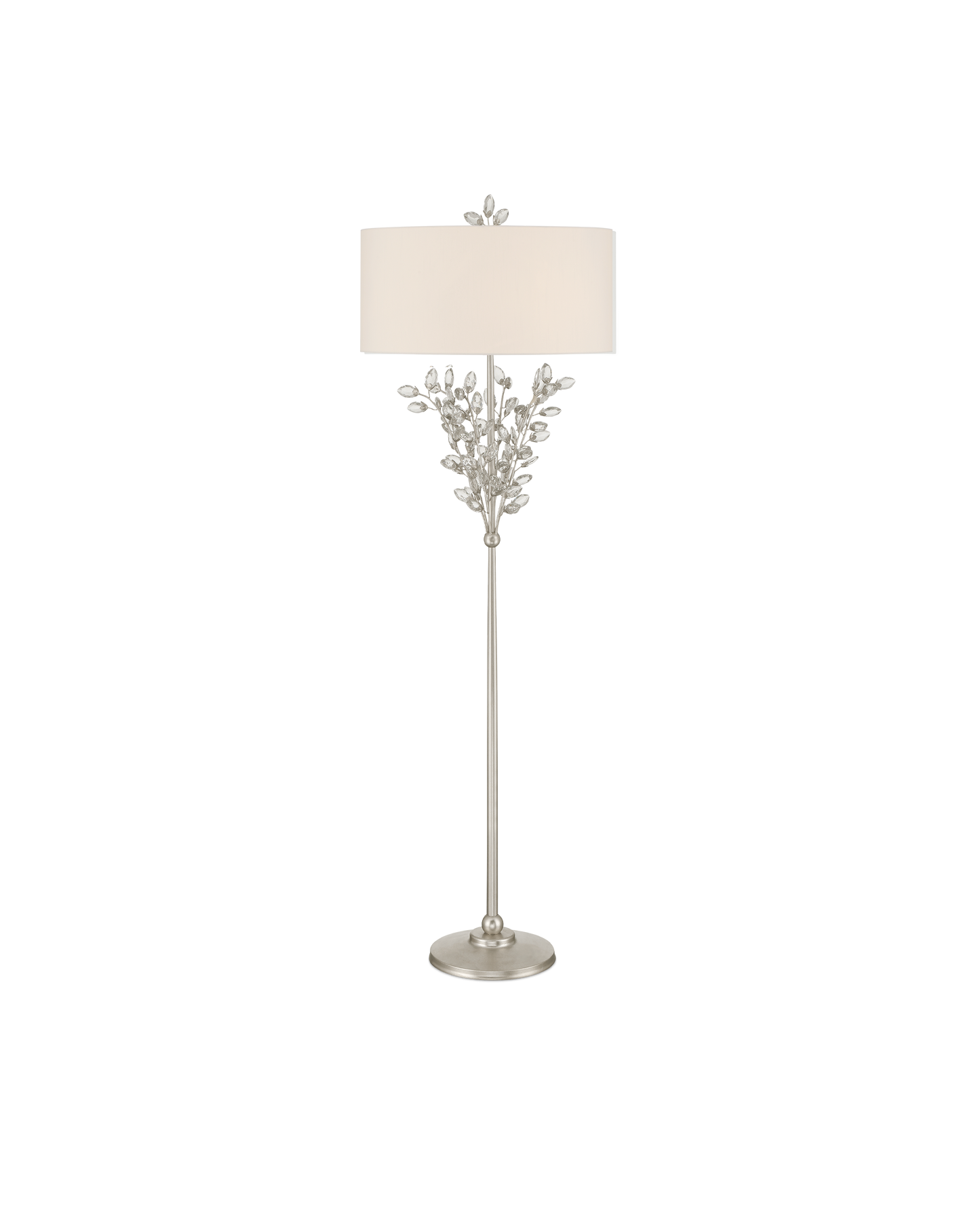 Forget-Me-Not Silver Floor Lamp