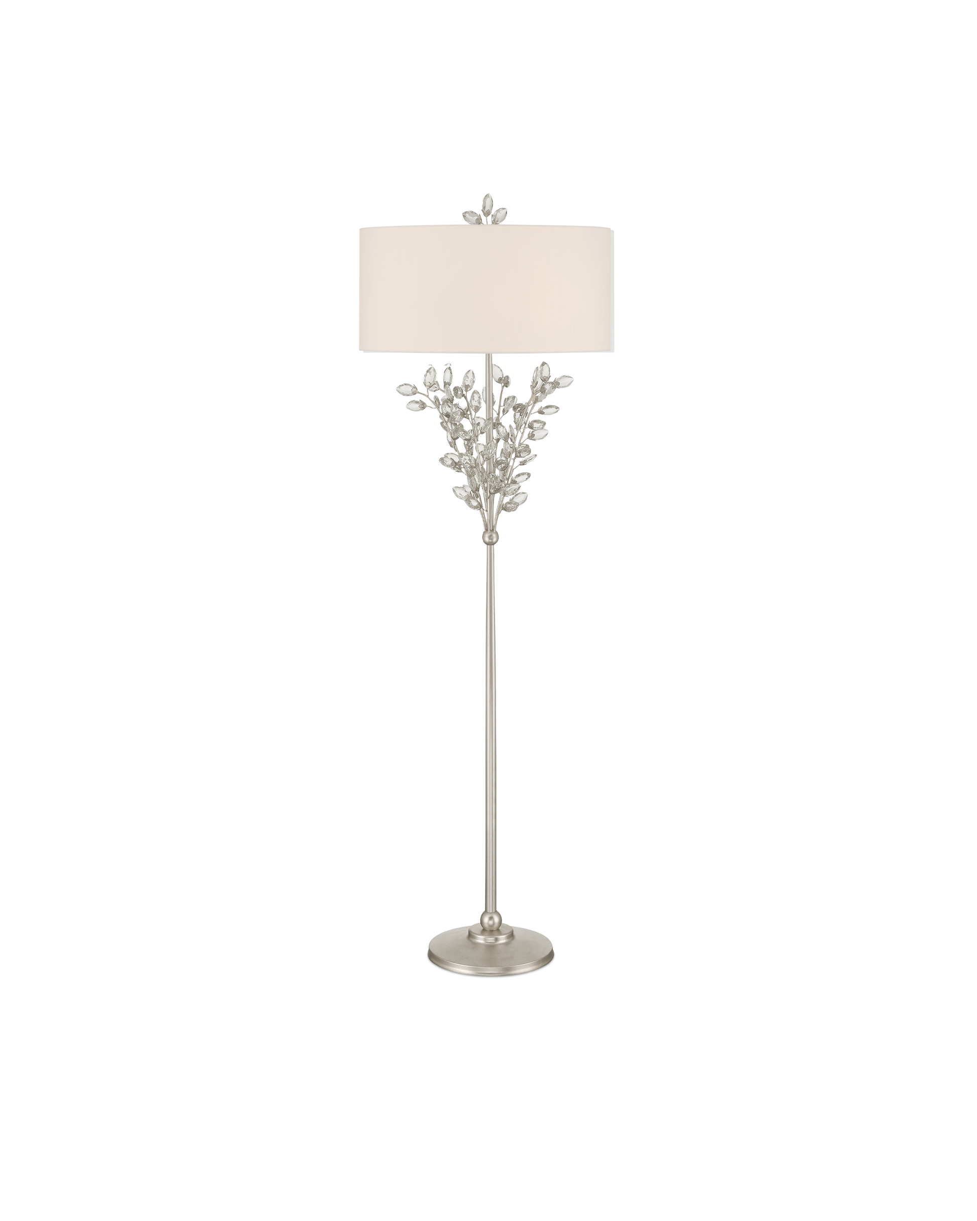 Forget-Me-Not Silver Floor Lamp