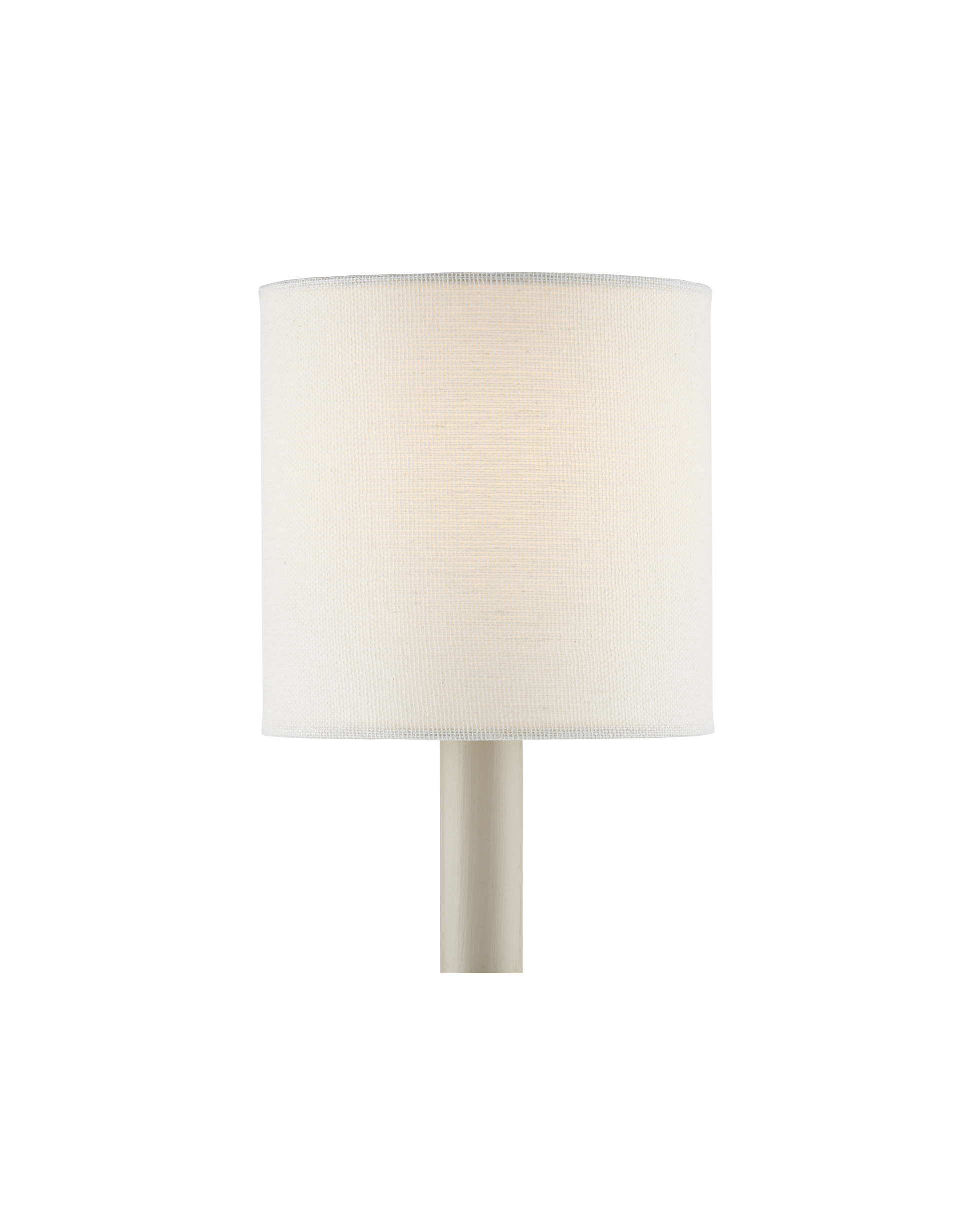 Off White Fine Grasscloth Drum Chandelier Shade