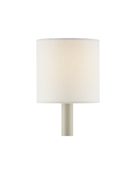 Off White Fine Grasscloth Drum Chandelier Shade