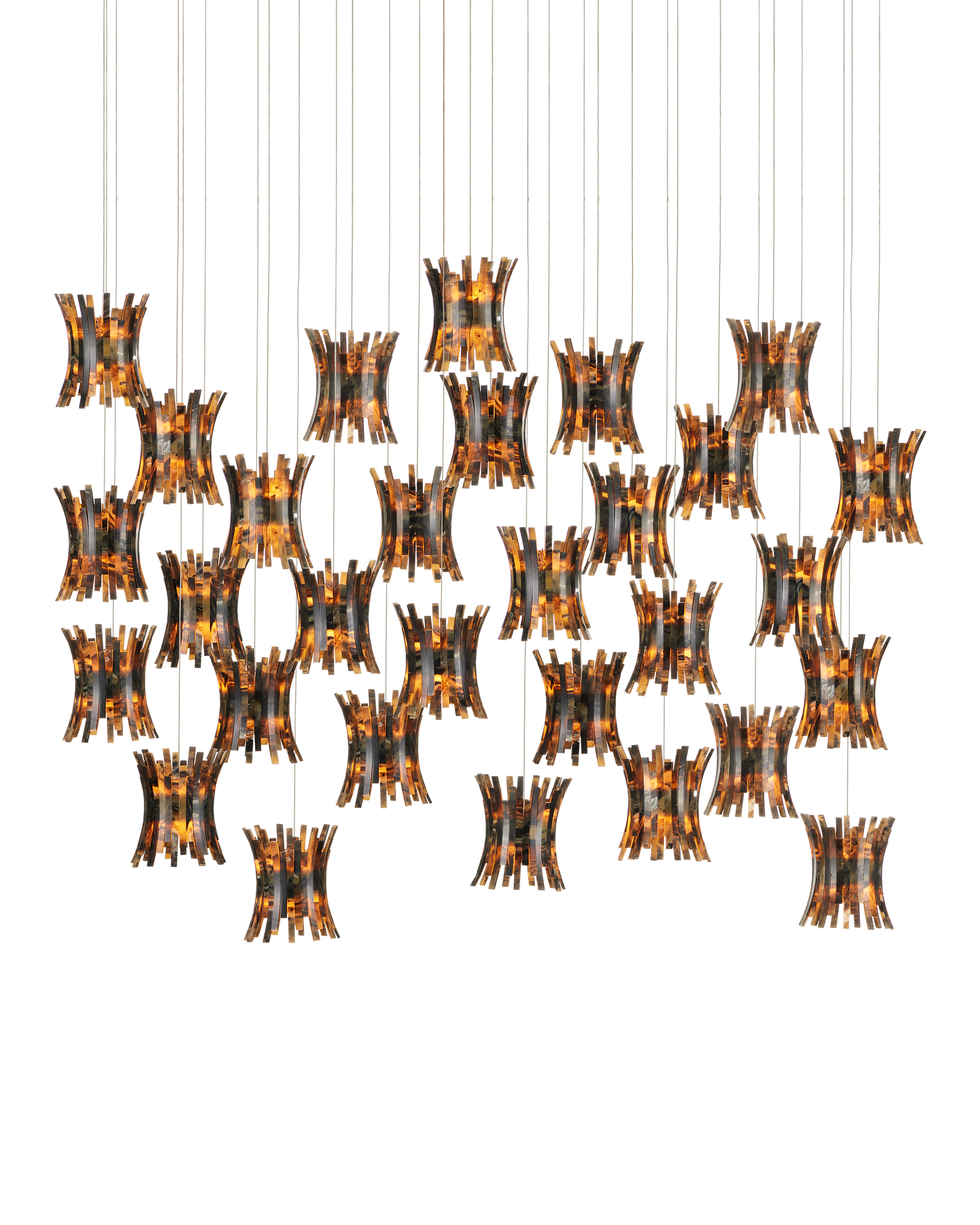 Alsop 30-Light Linear Multi-Drop Pendant