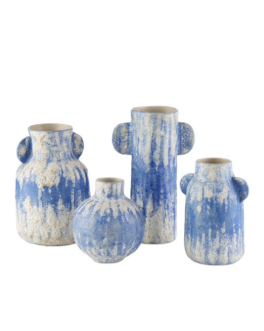 Paros Blue Vase Set of 4