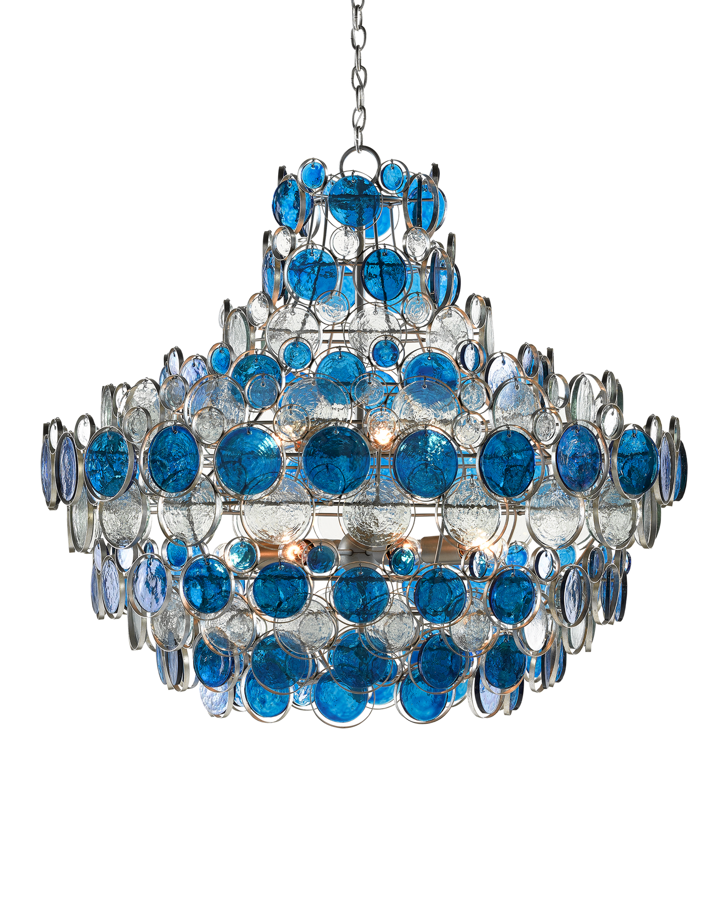 Galahad Large Blue Chandelier